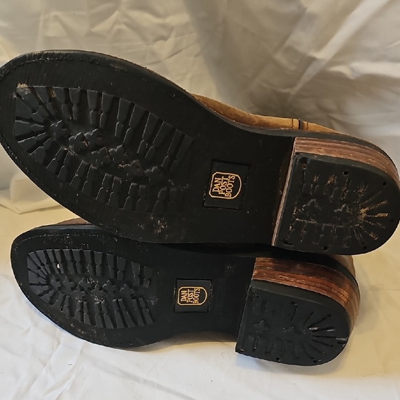 Dan Post Distressed Tan Western Boots - Picture 5 of 7